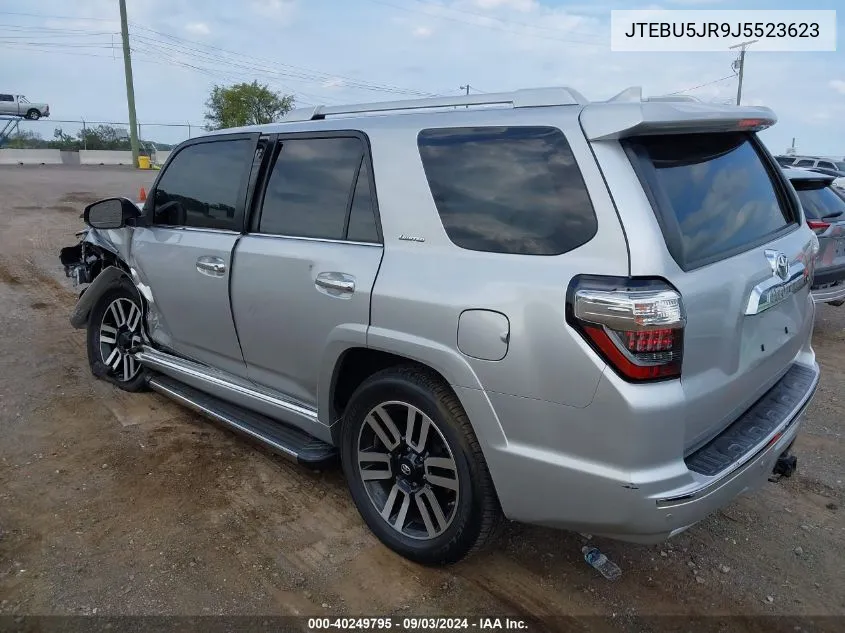 JTEBU5JR9J5523623 2018 Toyota 4Runner Limited