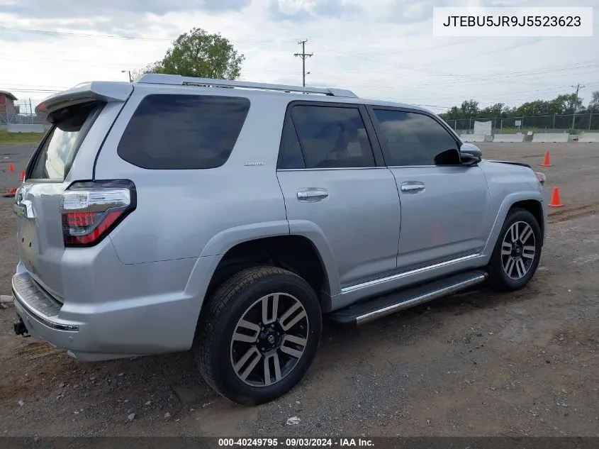 JTEBU5JR9J5523623 2018 Toyota 4Runner Limited