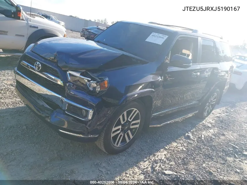 JTEZU5JRXJ5190167 2018 Toyota 4Runner Limited