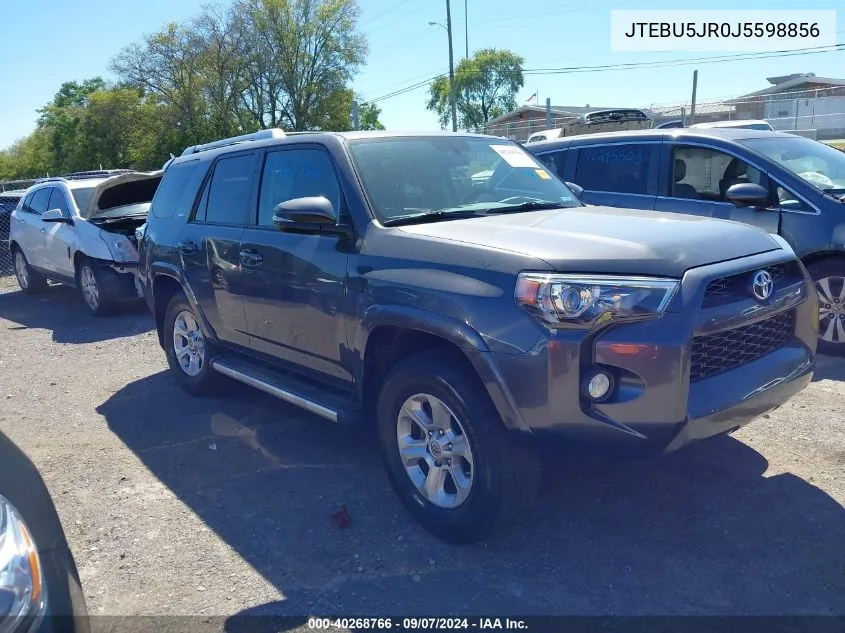 2018 Toyota 4Runner Sr5 Premium VIN: JTEBU5JR0J5598856 Lot: 40268766