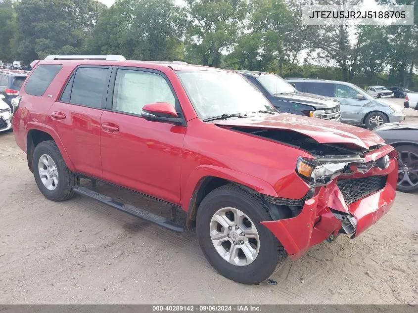 2018 Toyota 4Runner Sr5 Premium VIN: JTEZU5JR2J5188705 Lot: 40289142