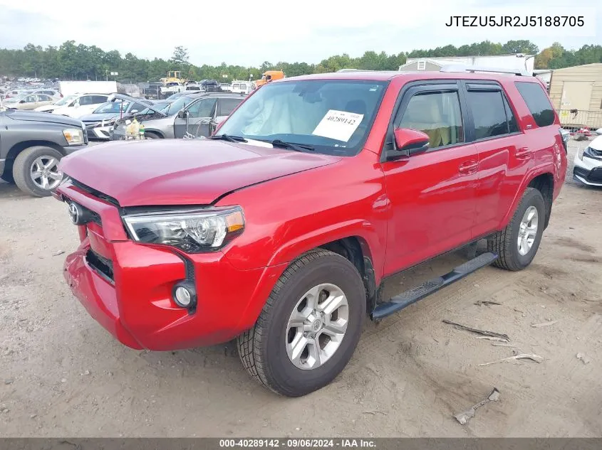 2018 Toyota 4Runner Sr5 Premium VIN: JTEZU5JR2J5188705 Lot: 40289142