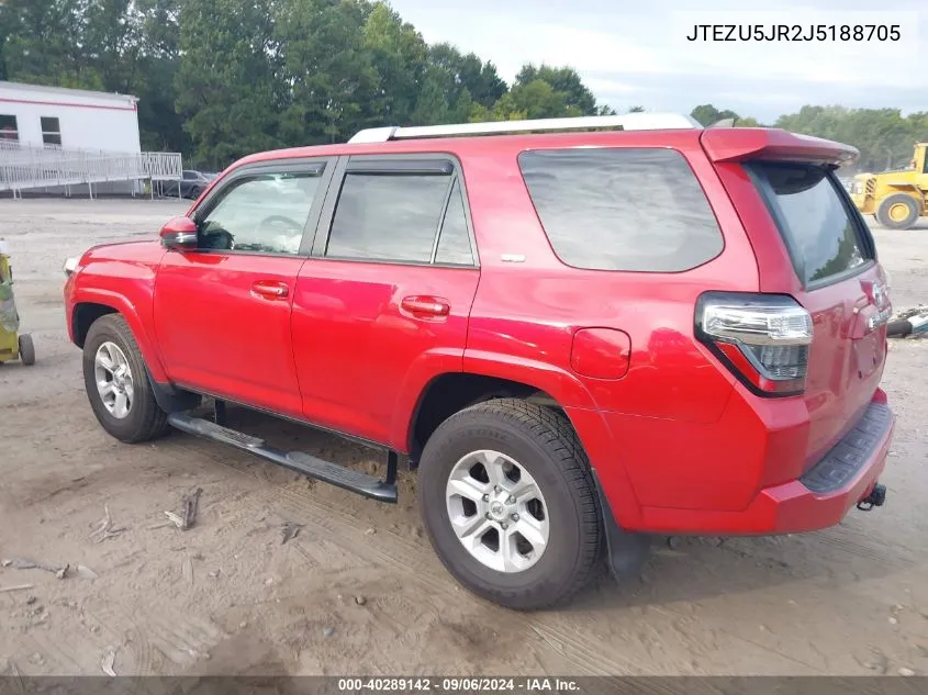 2018 Toyota 4Runner Sr5 Premium VIN: JTEZU5JR2J5188705 Lot: 40289142