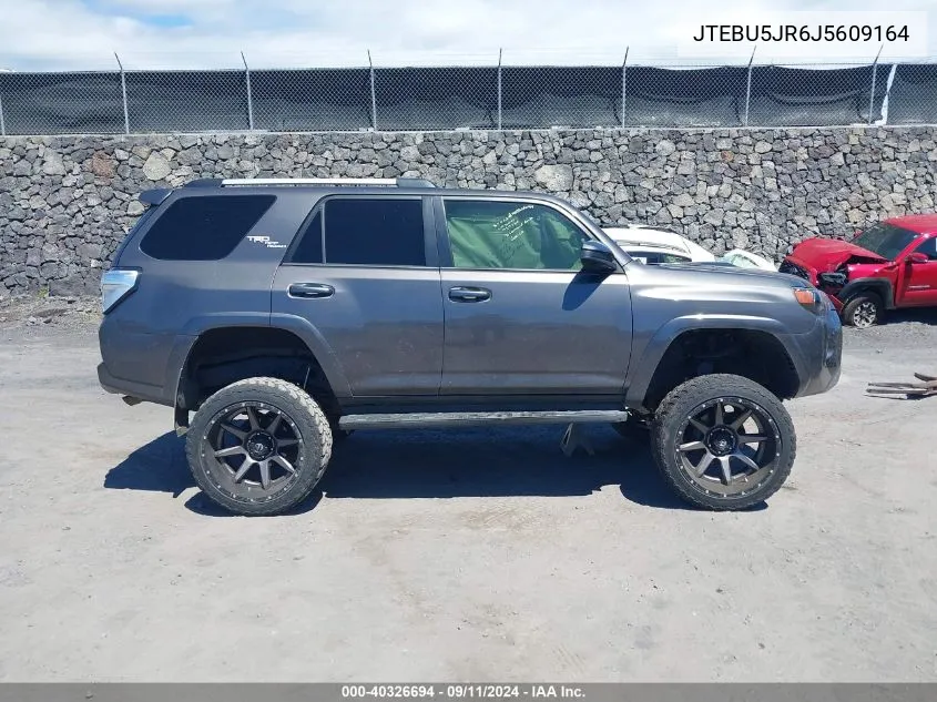 2018 Toyota 4Runner Limited/Sr5/Sr5 Premium/Trd Off Road/Trd Off Road Premium/Trd Pro VIN: JTEBU5JR6J5609164 Lot: 40326694