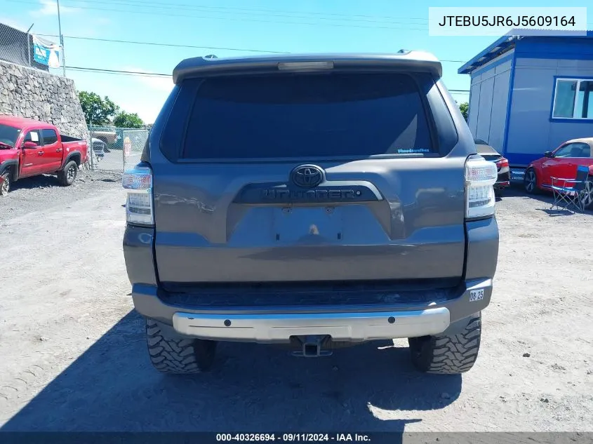 2018 Toyota 4Runner Limited/Sr5/Sr5 Premium/Trd Off Road/Trd Off Road Premium/Trd Pro VIN: JTEBU5JR6J5609164 Lot: 40326694