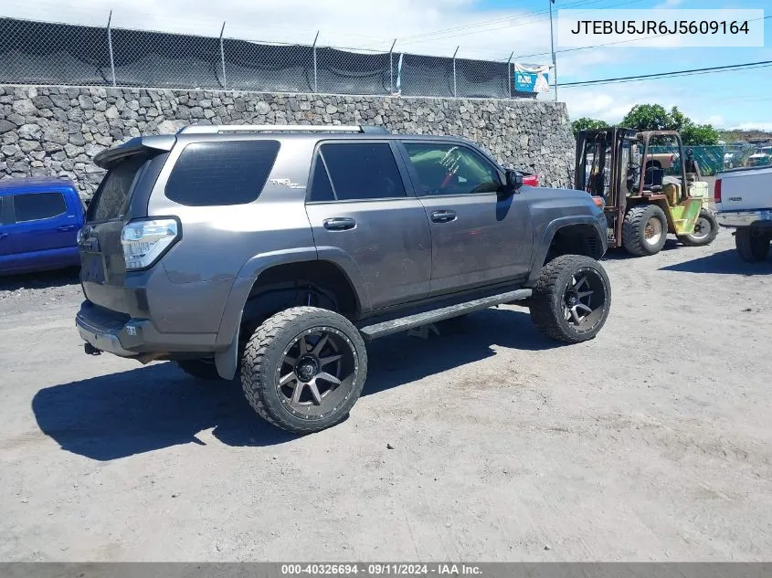 2018 Toyota 4Runner Limited/Sr5/Sr5 Premium/Trd Off Road/Trd Off Road Premium/Trd Pro VIN: JTEBU5JR6J5609164 Lot: 40326694