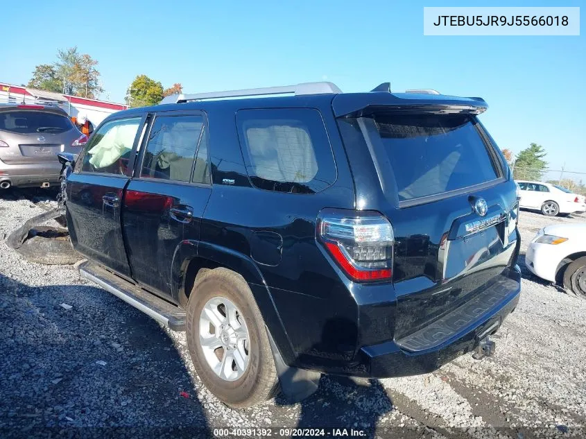 2018 Toyota 4Runner VIN: JTEBU5JR9J5566018 Lot: 40391392