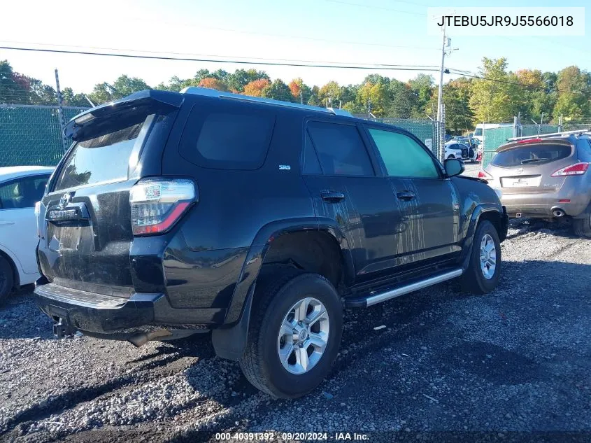 2018 Toyota 4Runner VIN: JTEBU5JR9J5566018 Lot: 40391392