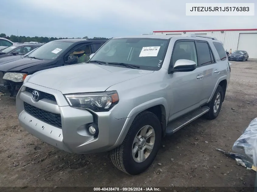 2018 Toyota 4Runner Sr5/Limited/Sr5 Premium VIN: JTEZU5JR1J5176383 Lot: 40438478