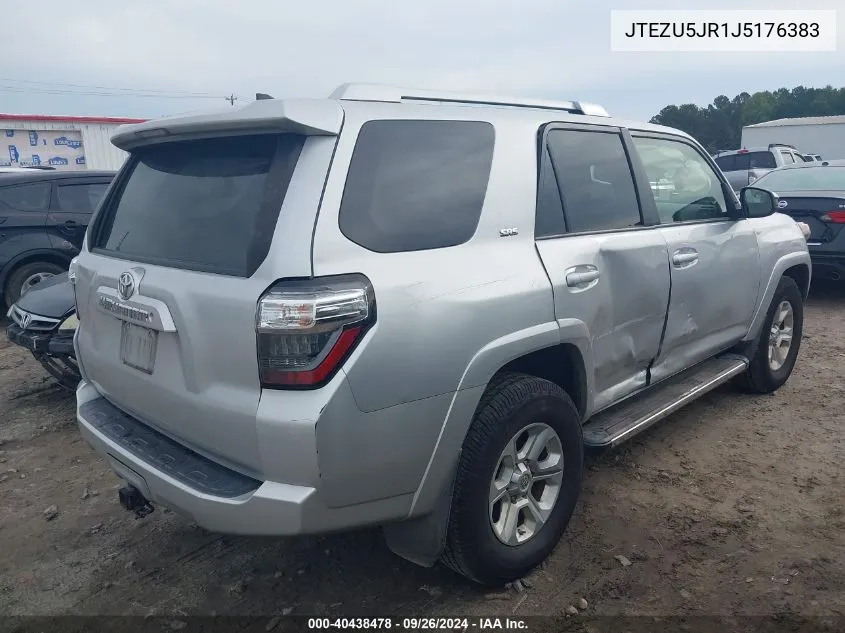 2018 Toyota 4Runner Sr5/Limited/Sr5 Premium VIN: JTEZU5JR1J5176383 Lot: 40438478