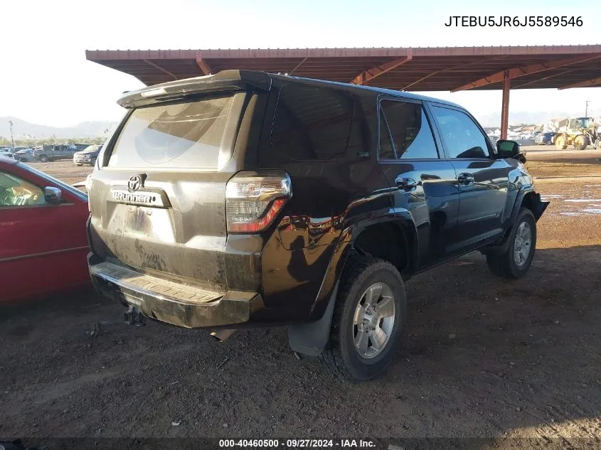 2018 Toyota 4Runner Sr5 VIN: JTEBU5JR6J5589546 Lot: 40460500