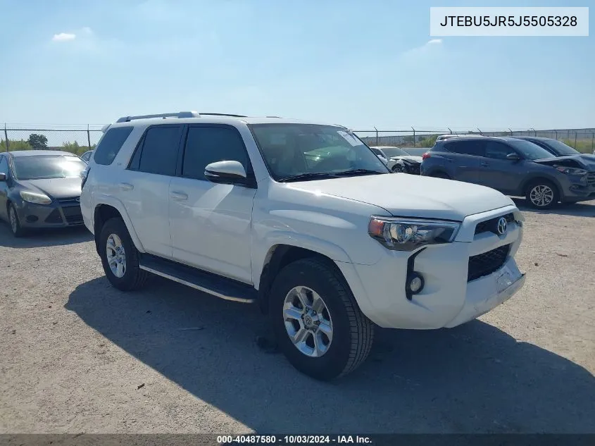 2018 Toyota 4Runner Sr5 Premium VIN: JTEBU5JR5J5505328 Lot: 40487580