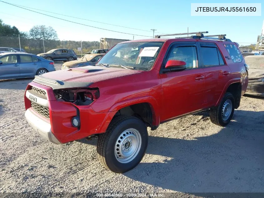 JTEBU5JR4J5561650 2018 Toyota 4Runner Trd Off Road