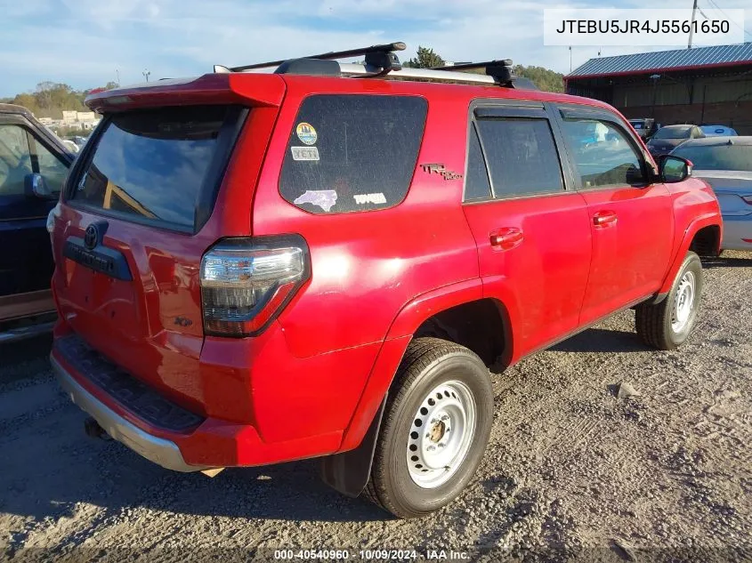 JTEBU5JR4J5561650 2018 Toyota 4Runner Trd Off Road