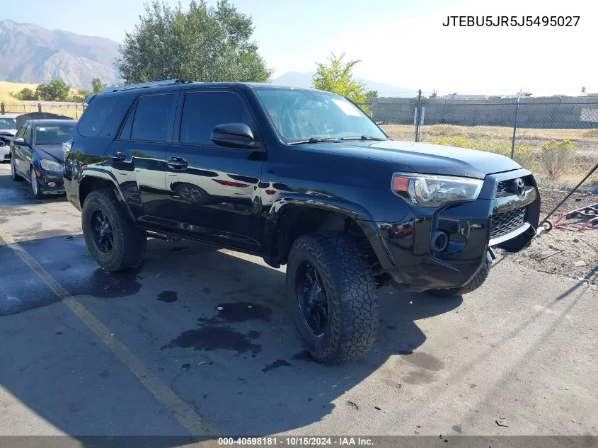 2018 Toyota 4Runner Sr5 VIN: JTEBU5JR5J5495027 Lot: 40598181