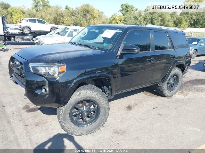 2018 Toyota 4Runner Sr5 VIN: JTEBU5JR5J5495027 Lot: 40598181