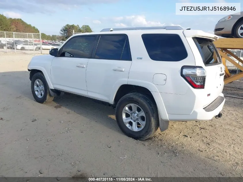 2018 Toyota 4Runner Sr5 VIN: JTEZU5JR1J5168946 Lot: 40720115