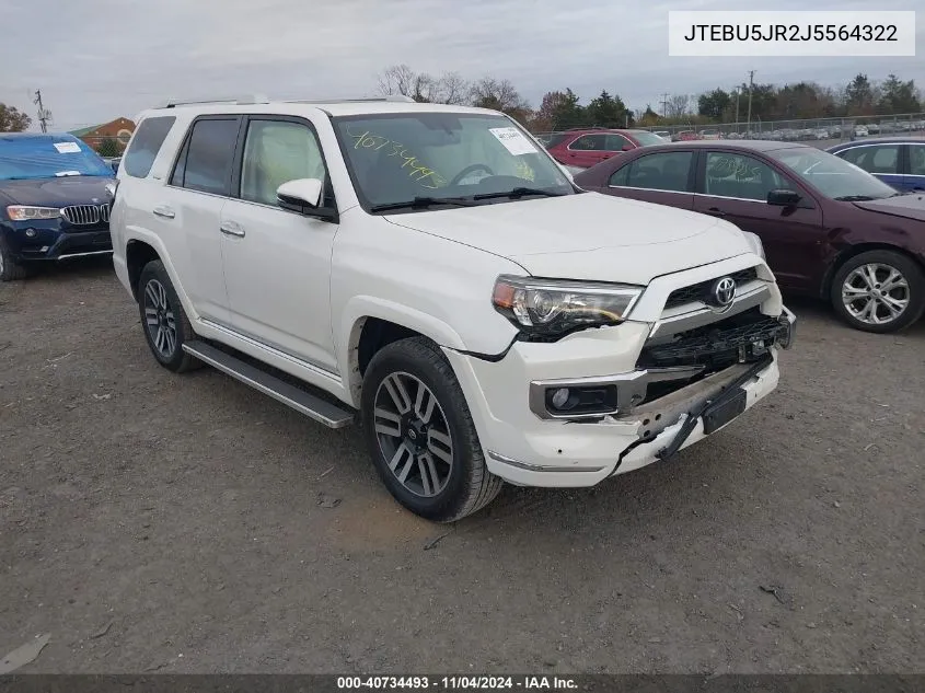 JTEBU5JR2J5564322 2018 Toyota 4Runner Limited