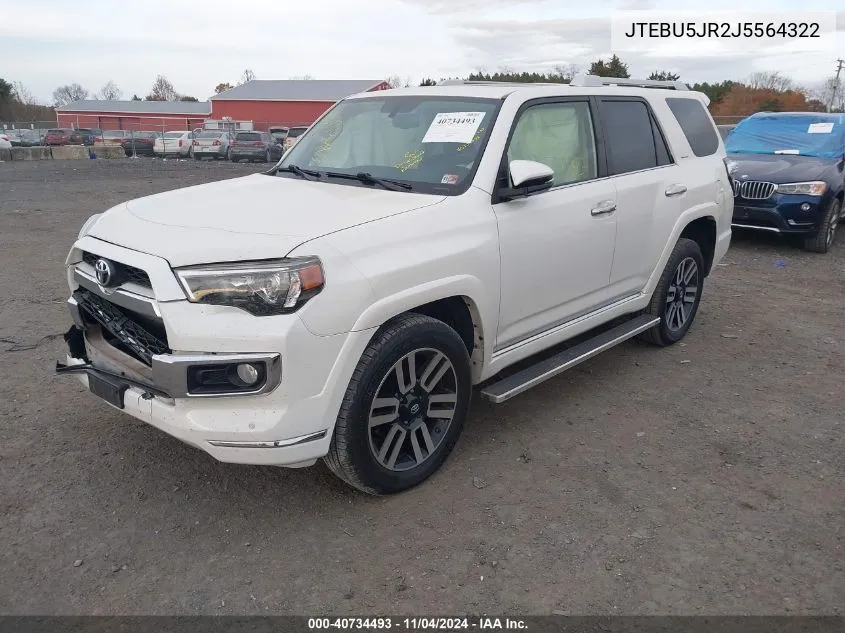 JTEBU5JR2J5564322 2018 Toyota 4Runner Limited