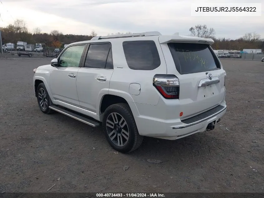 JTEBU5JR2J5564322 2018 Toyota 4Runner Limited