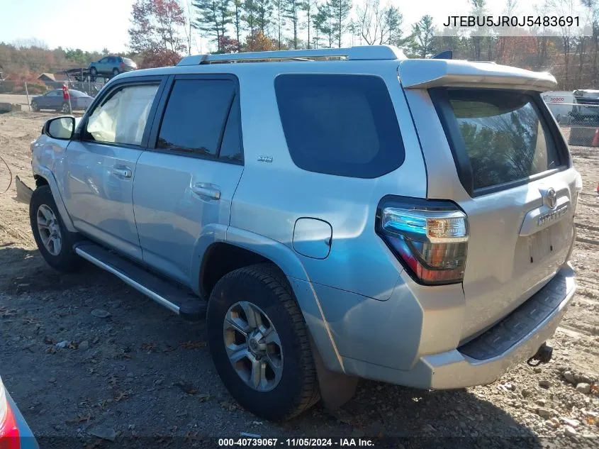 2018 Toyota 4Runner Sr5 VIN: JTEBU5JR0J5483691 Lot: 40739067