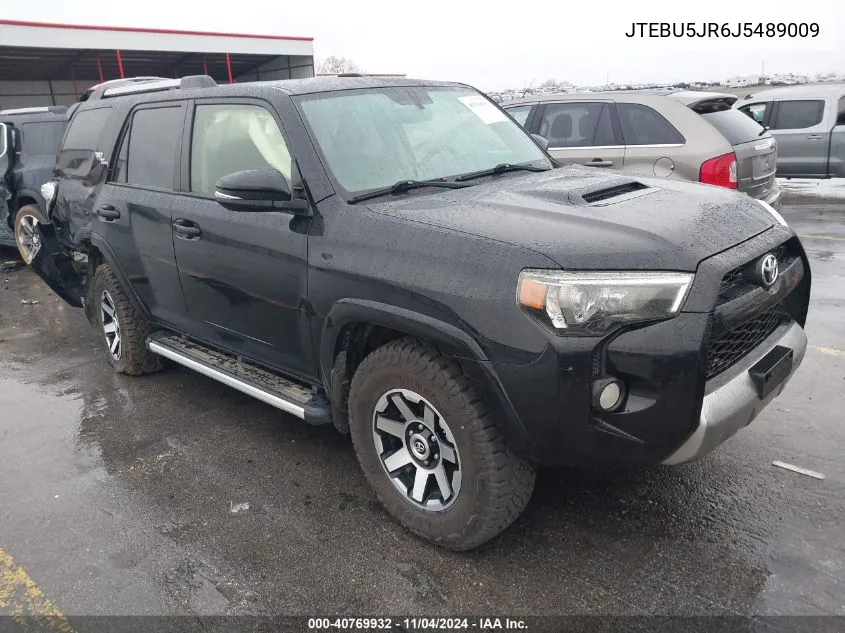 2018 Toyota 4Runner Trd Off Road Premium VIN: JTEBU5JR6J5489009 Lot: 40769932