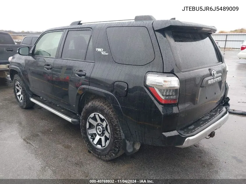 JTEBU5JR6J5489009 2018 Toyota 4Runner Trd Off Road Premium