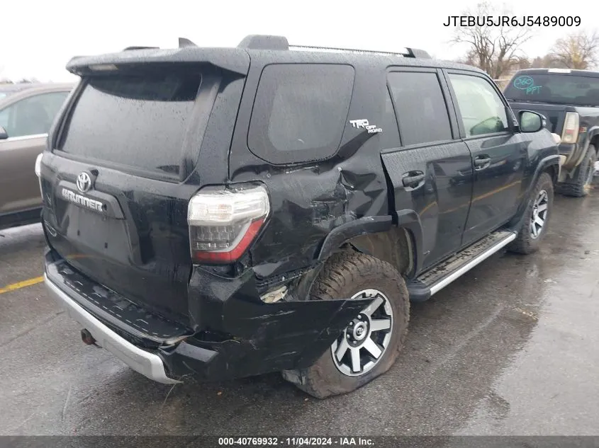 JTEBU5JR6J5489009 2018 Toyota 4Runner Trd Off Road Premium