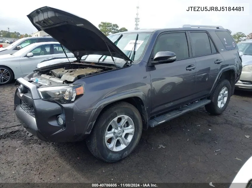 JTEZU5JR8J5184481 2018 Toyota 4Runner Sr5 Premium