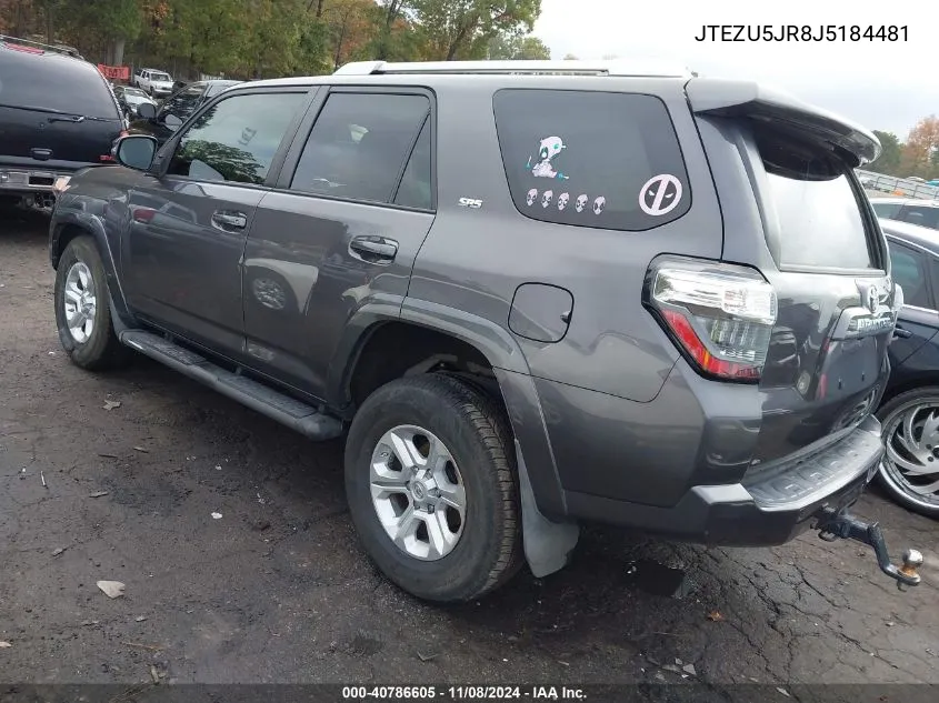 JTEZU5JR8J5184481 2018 Toyota 4Runner Sr5 Premium