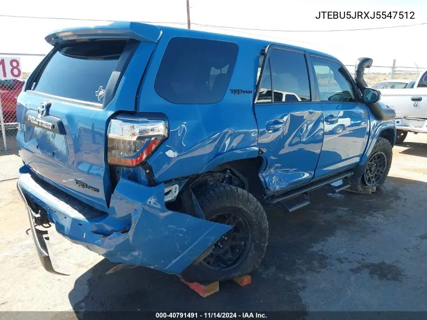 JTEBU5JRXJ5547512 2018 Toyota 4Runner Trd Pro