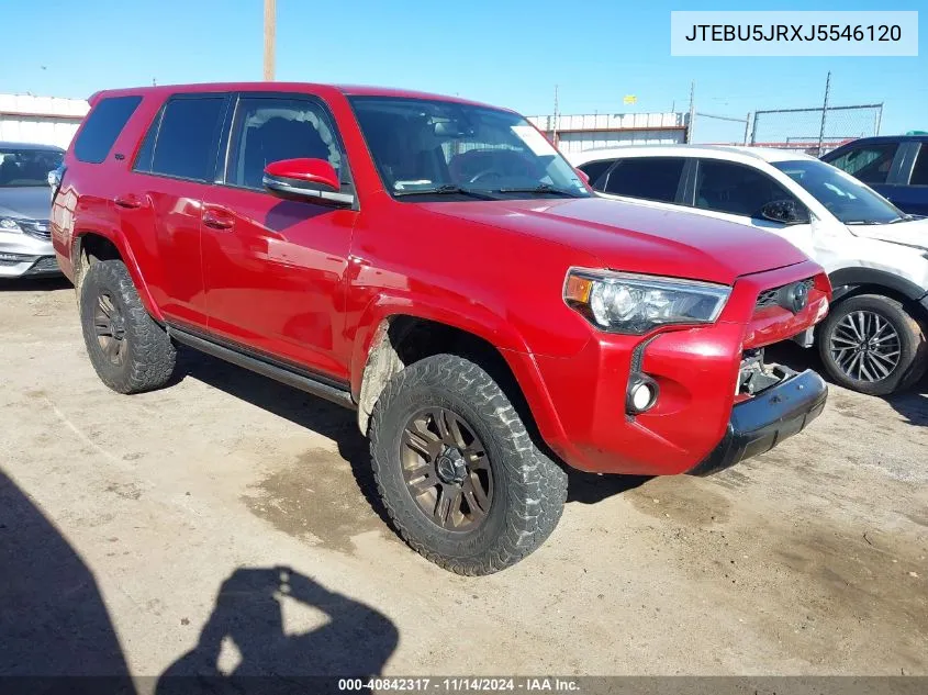 2018 Toyota 4Runner Sr5 Premium VIN: JTEBU5JRXJ5546120 Lot: 40842317