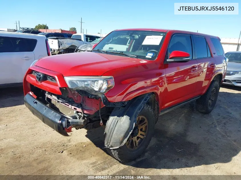 2018 Toyota 4Runner Sr5 Premium VIN: JTEBU5JRXJ5546120 Lot: 40842317