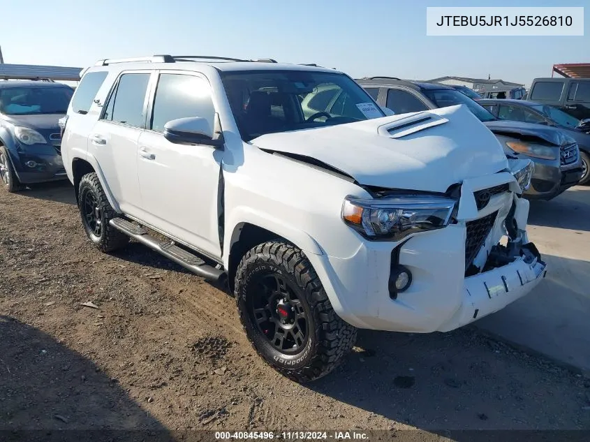 JTEBU5JR1J5526810 2018 Toyota 4Runner Trd Off Road Premium