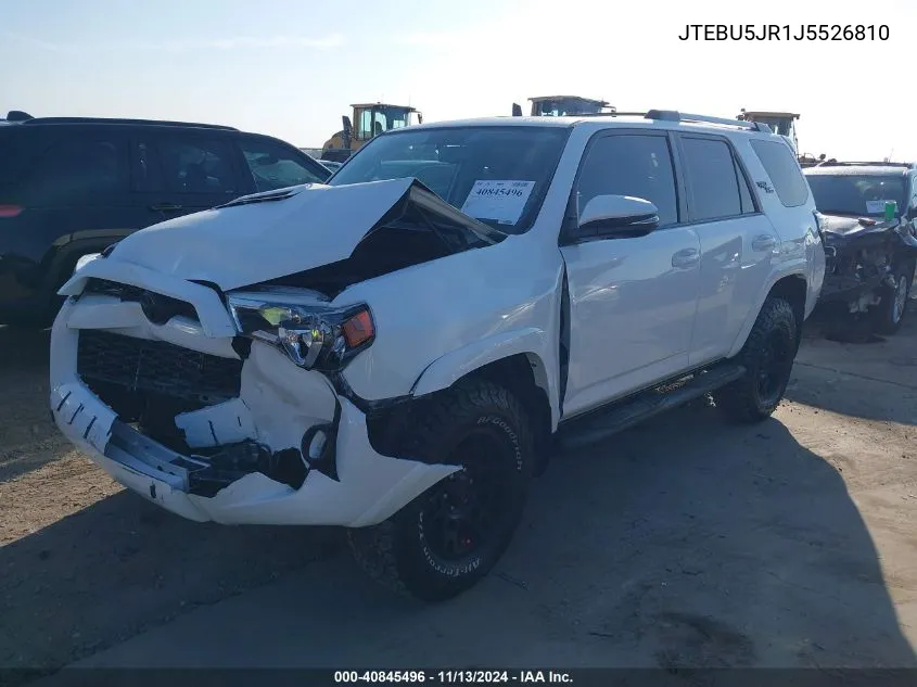 JTEBU5JR1J5526810 2018 Toyota 4Runner Trd Off Road Premium