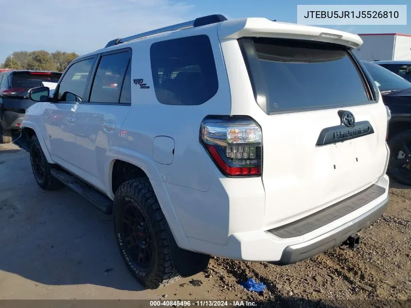 JTEBU5JR1J5526810 2018 Toyota 4Runner Trd Off Road Premium