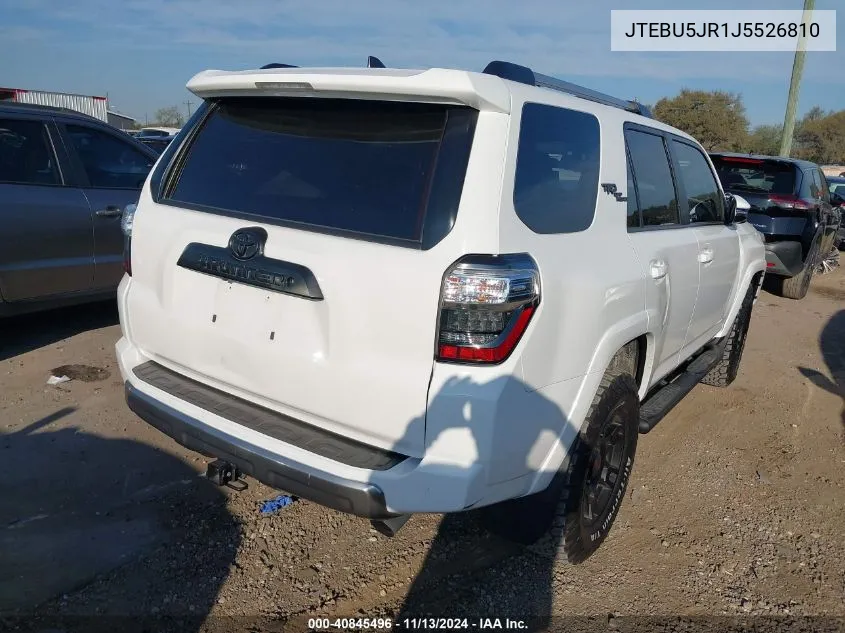 JTEBU5JR1J5526810 2018 Toyota 4Runner Trd Off Road Premium