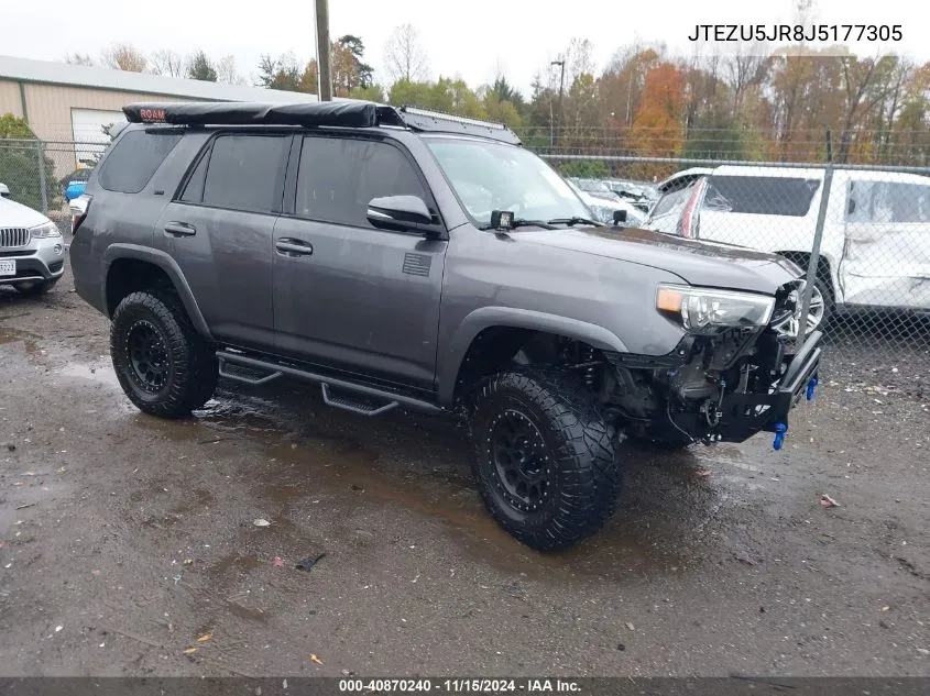 2018 Toyota 4Runner Sr5 Premium VIN: JTEZU5JR8J5177305 Lot: 40870240