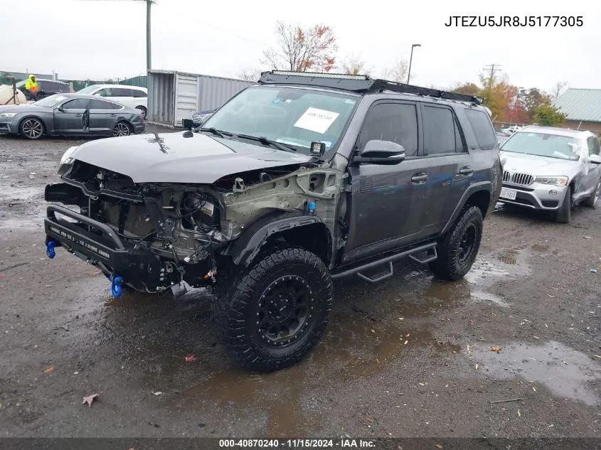 2018 Toyota 4Runner Sr5 Premium VIN: JTEZU5JR8J5177305 Lot: 40870240