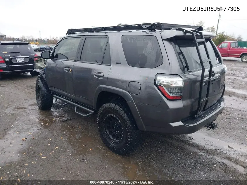 2018 Toyota 4Runner Sr5 Premium VIN: JTEZU5JR8J5177305 Lot: 40870240