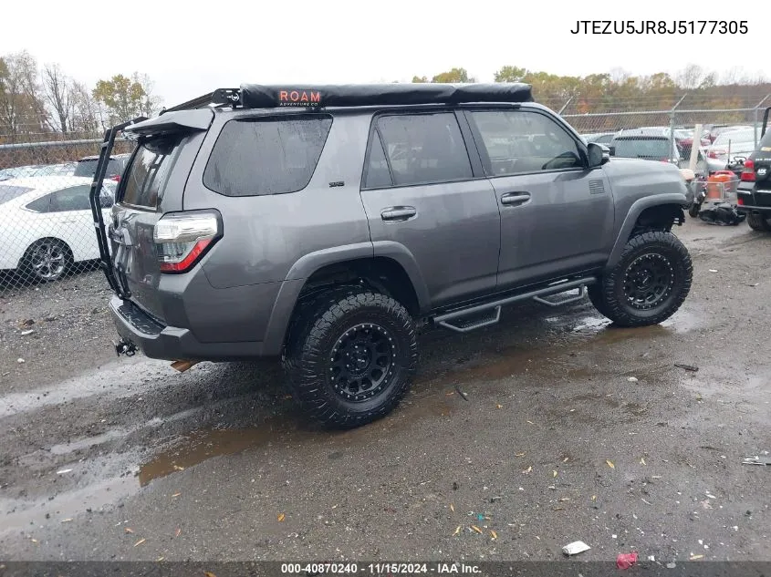 2018 Toyota 4Runner Sr5 Premium VIN: JTEZU5JR8J5177305 Lot: 40870240