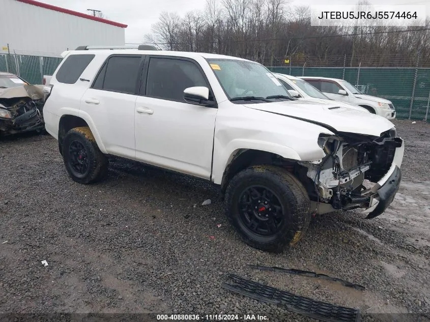 2018 Toyota 4Runner Trd Pro VIN: JTEBU5JR6J5574464 Lot: 40880836