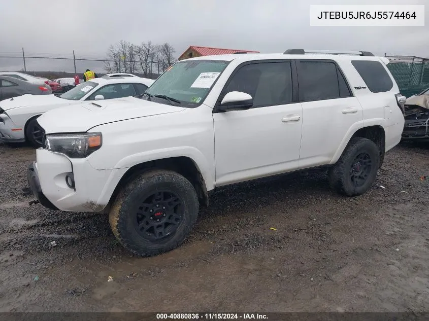 2018 Toyota 4Runner Trd Pro VIN: JTEBU5JR6J5574464 Lot: 40880836