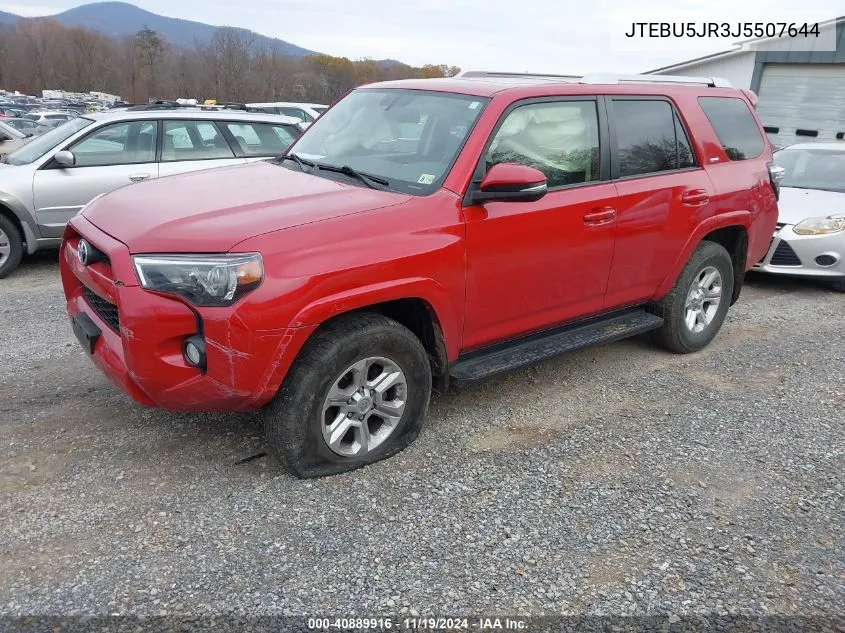 2018 Toyota 4Runner Sr5 Premium VIN: JTEBU5JR3J5507644 Lot: 40889916