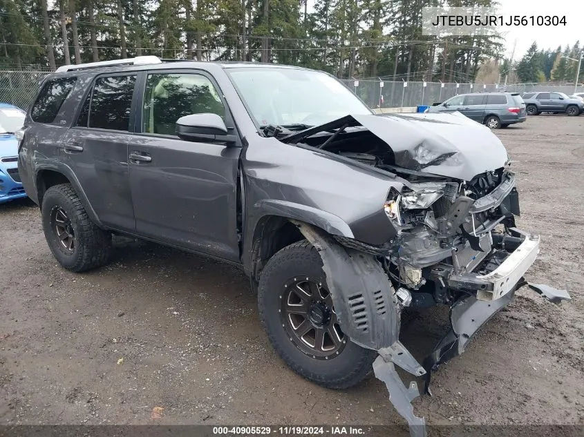 2018 Toyota 4Runner Sr5 VIN: JTEBU5JR1J5610304 Lot: 40905529