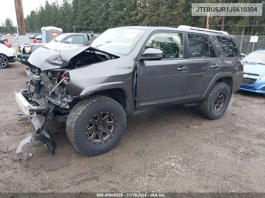 2018 Toyota 4Runner Sr5 VIN: JTEBU5JR1J5610304 Lot: 40905529