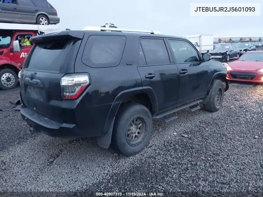 2018 Toyota 4Runner Sr5 Premium VIN: JTEBU5JR2J5601093 Lot: 40907310