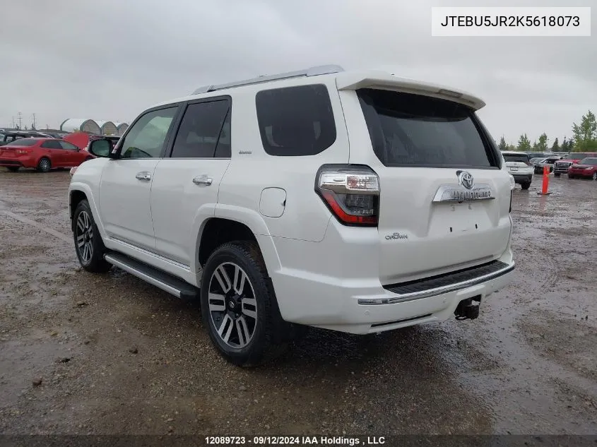 JTEBU5JR2K5618073 2019 Toyota 4Runner Sr5