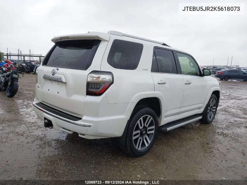 JTEBU5JR2K5618073 2019 Toyota 4Runner Sr5