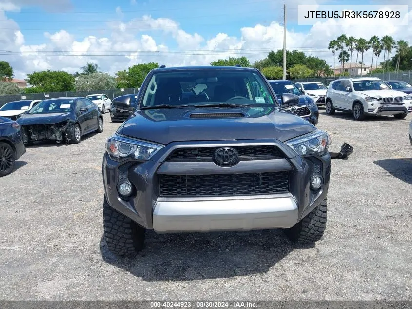 JTEBU5JR3K5678928 2019 Toyota 4Runner Trd Off Road